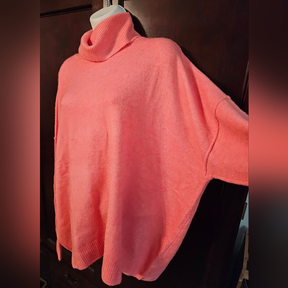 Vince Camuto Pink Sweater Oversized XL - Picture 3 of 12